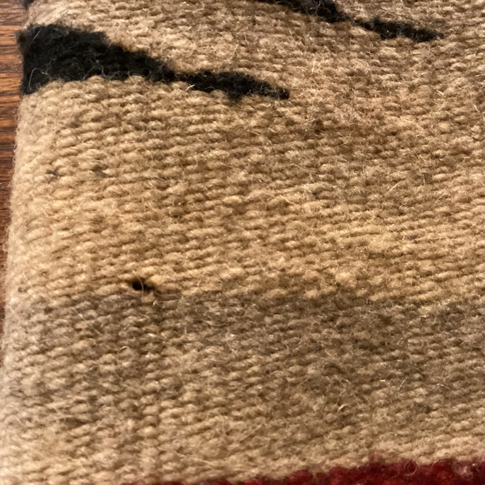 Vintage 1960’s 100% wool south west rug / wall hanging made in Mexico - Picture 10 of 11